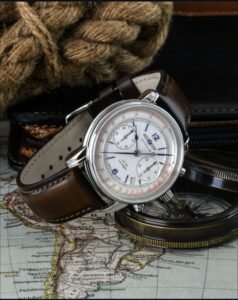 Zeppelin men’s quartz chronograph with metal strap