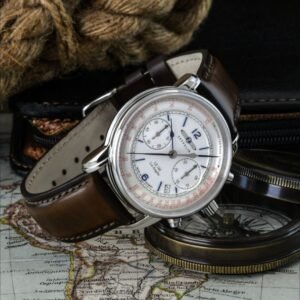 Zeppelin men’s quartz chronograph with metal strap
