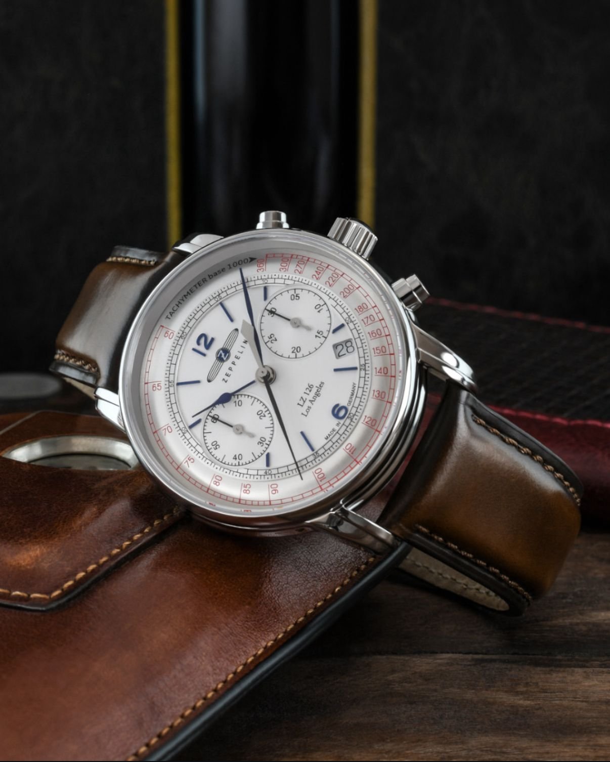 Zeppelin men’s quartz chronograph with metal strap pro - Image 2